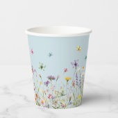 Wildblume-Party-Papiertasse Pappbecher (Vorderseite)