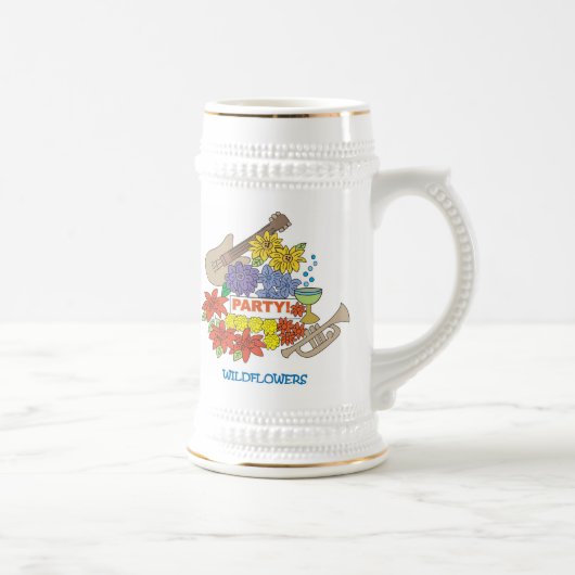 Wildblume-Party-Tasse Bierglas (Rechts)