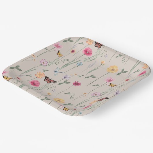 Wildblume Party Teller (Gewinkelt)