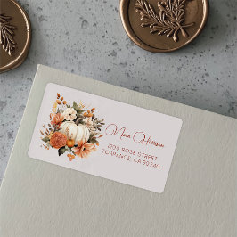 Wildblume-Patchlabel in Liebe Adressaufkleber