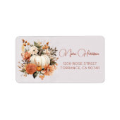 Wildblume-Patchlabel in Liebe Adressaufkleber (Vorne)