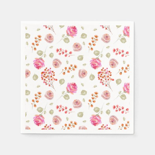 Wildblume Pattern Baby Dusche Serviette (Vorderseite)