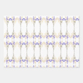 Wildblume Pattern Geschenk Geschenkpapier Set (Vorderseite 3)