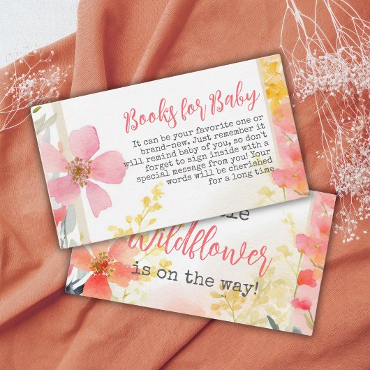 Wildblume Peach Floral Book for Baby Shooting Game Begleitkarte