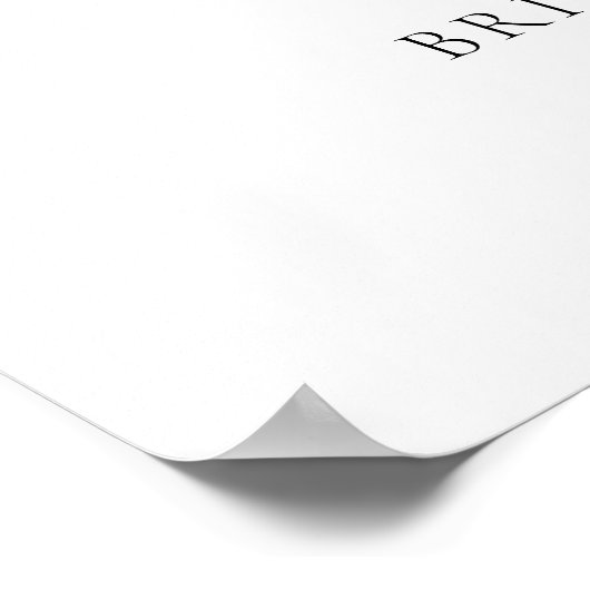 Wildblume Pearls & Prosecco Brautparty Willkommen Poster (Ecke)