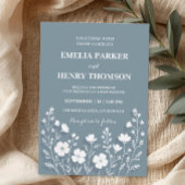 Wildblume periwinkle Hochzeit Einladung