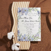 Wildblume Periwinkle Wedding Einladung