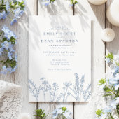 Wildblume Periwinkle Wedding Einladung