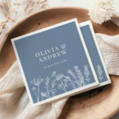 Wildblume Periwinkle Wedding Napkins Serviette