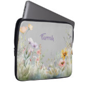 Wildblume Personalisiert Laptopschutzhülle (Vorne Rechts)