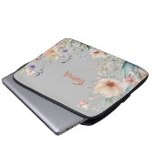 Wildblume Personalisiert Laptopschutzhülle (Vorne Knopf)