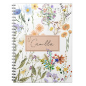Wildblume Personalisiertes Journal, benutzerdefini Notizblock (Vorderseite)