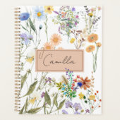 Wildblume Personalisiertes Journal, benutzerdefini Planer (Vorderseite)
