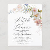 Wildblume Petals & Prosecco Brautparty (Vorderseite)