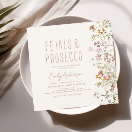 Wildblume Petals & Prosecco Brautparty Garden Einladung