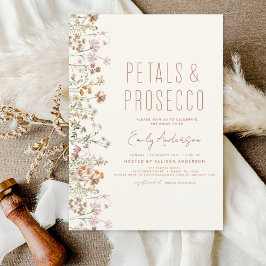 Wildblume Petals & Prosecco Brautparty Garden Einladung