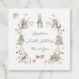 Wildblume Peter der Kaninchen Geburtstag Geschenkanhänger