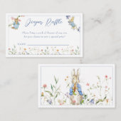 Wildblume Peter der Kaninchen-Windeln-Raffel Begleitkarte (Vorne/Hinten)