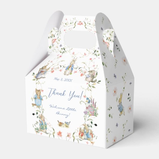 Wildblume Peter der Rabbit Baby Duschbox Geschenkschachtel (Vorderseite)