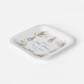 Wildblume Peter der Rabbit Babydusche Papier Pappteller (Gewinkelt)