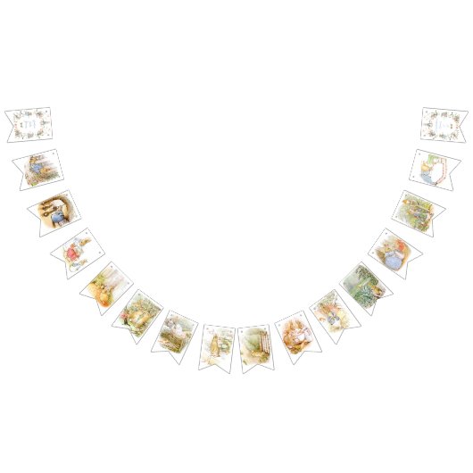 Wildblume Peter der Rabbit Babydusche Wimpelkette (Alle)