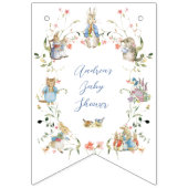 Wildblume Peter der Rabbit Babydusche Wimpelkette (Erste Fahne)