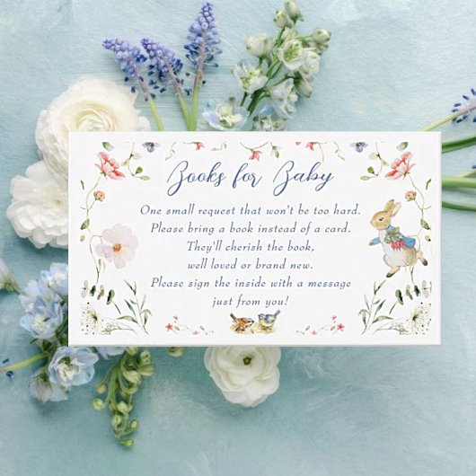 Wildblume Peter die Kaninchenbücher für Baby Begleitkarte