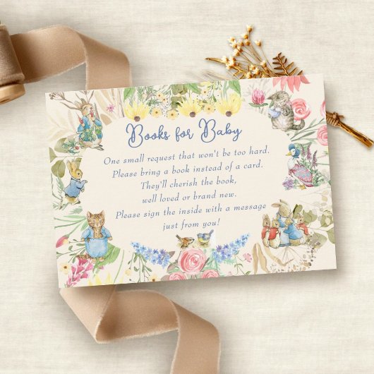 Wildblume Peter die Kaninchenbücher für Baby Begleitkarte