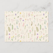 Wildblume Peter die Kaninchenbücher für Baby Begleitkarte (Rückseite)