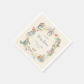 Wildblume Peter die Rabbit Baby Dusche groß Serviette (Ecke)