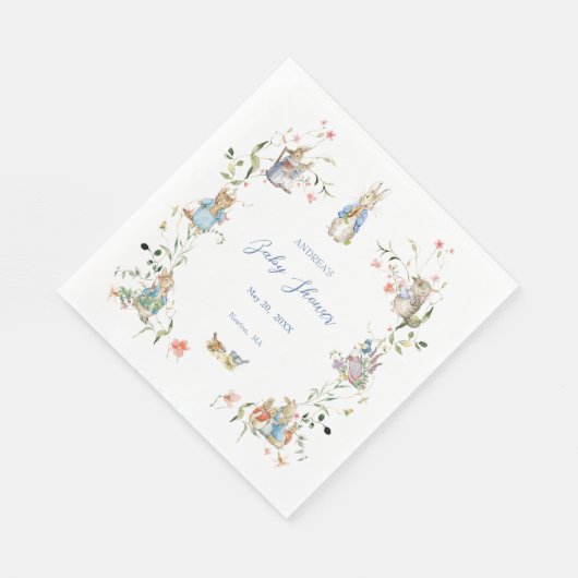Wildblume Peter vom Kaninchenpapier Napkin Serviette (Ecke)