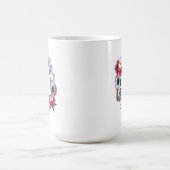 Wildblume-Pfingstrose mit Blumen mit Monogramm der Kaffeetasse (Mittel)