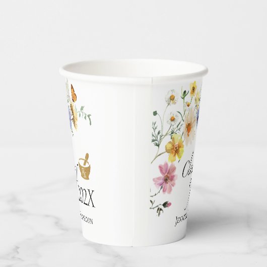 Wildblume Pharmacy School | Klasse des Abschlusses Pappbecher (Rechts)