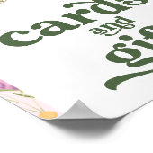 Wildblume Pink Baby Duschkarten & Geschenke Unters Poster (Ecke)