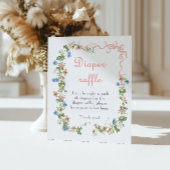 Wildblume Pink Bow Kinderdusche Windelwanne Windel Poster