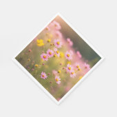 Wildblume Pink Daisy Meadow Serviette (Ecke)