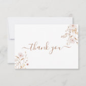 Wildblume pink Dankeschön Karte (Vorderseite)
