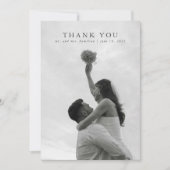 Wildblume Pink Elegant Hochzeit Dankeschön Karte (Vorderseite)