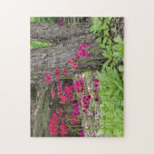 Wildblume Pink Primrose Fotografie Puzzle (Vertikal)