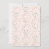 Wildblume Pink Time for Tee Brautparty Party Einladung (Rückseite)