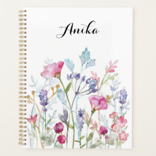Wildblume-Planer, individuelle Name-Planer Planer