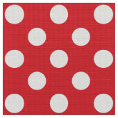 WILDBLUME - Polka Dots auf Valentine oder Weihnach Stoff (Nahaufnahme)