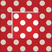 WILDBLUME - Polka Dots auf Valentine oder Weihnach Stoff (Kachel)