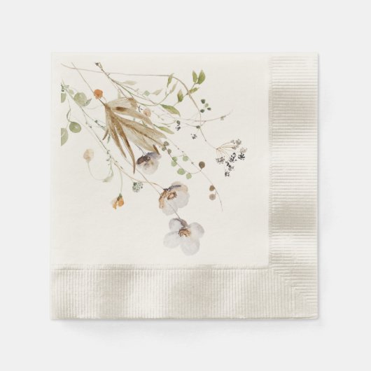 Wildblume Polterabend Napkins Serviette (Vorderseite)