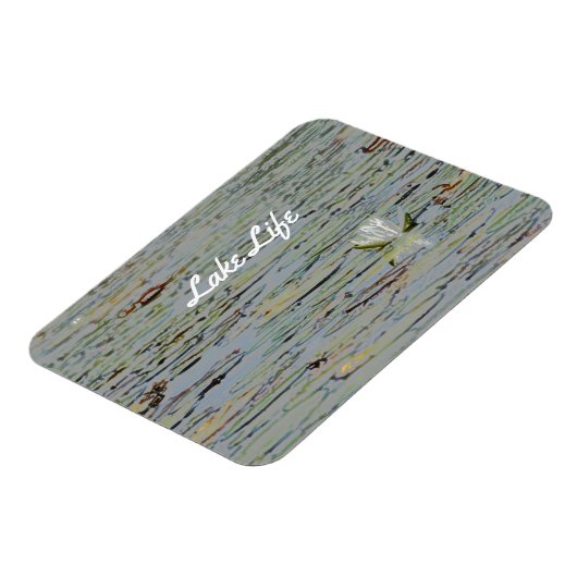 Wildblume Pond Lake Blume I Flexible Magnet (Linke Seite)