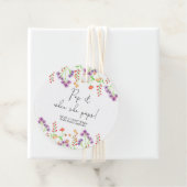 Wildblume Pop es, wenn sie Pop Babydusche Geschenkanhänger (Beispiel)