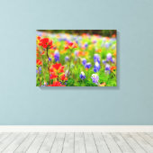 Wildblume Portrait auf Leinwand (Insitu (Holzboden))