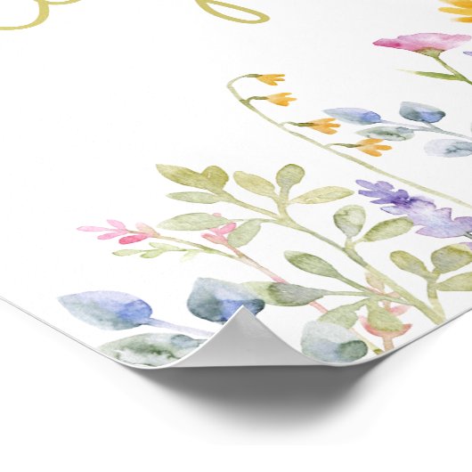 Wildblume Poster (Ecke)