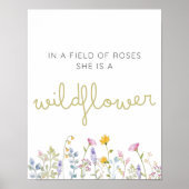 Wildblume Poster (Vorne)