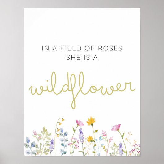 Wildblume Poster (Vorne)